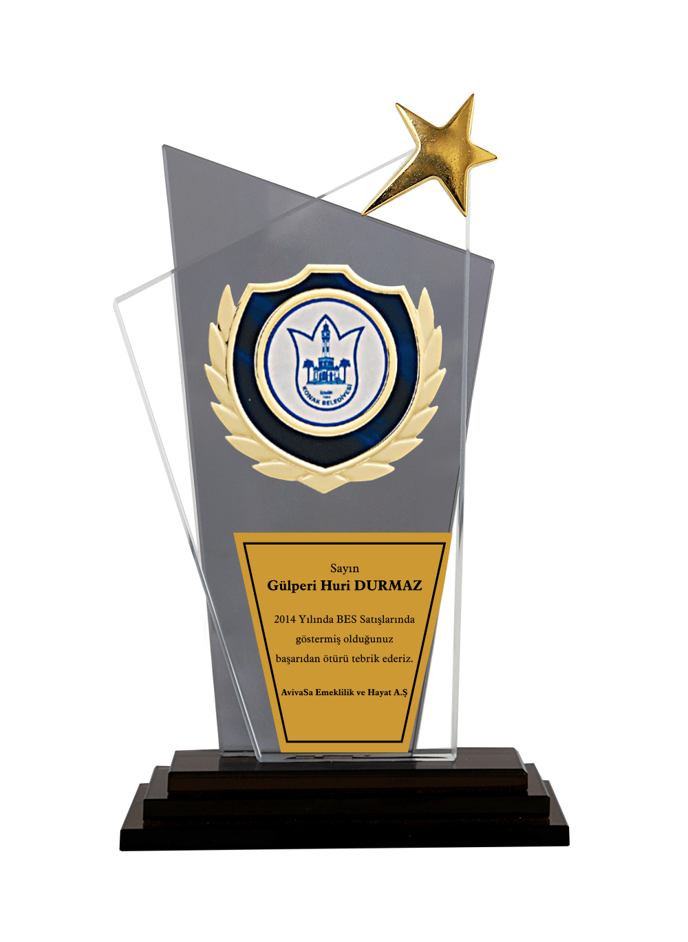 Kristal Plaket T18